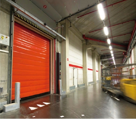 High Speed Security Garage Door Rolling Rapid Roll Up Fast Roller Shutter met 100W Power