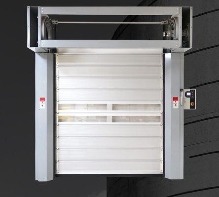 Lineaire deurpaneel Patroon Aluminium legering Fast Roll Up en sluiter Spiral Security Door