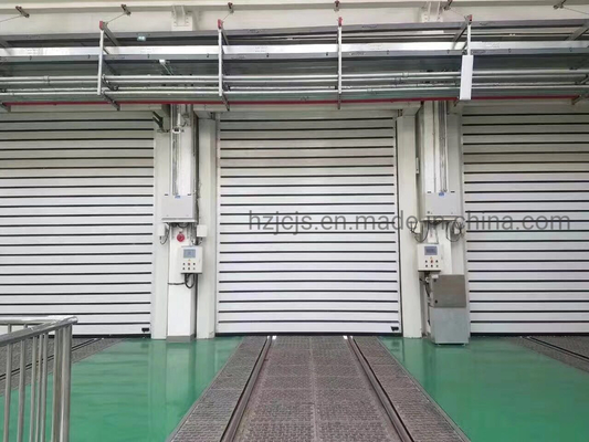 Lineaire deurpaneel Aluminium legering Fast Roll Up en sluiter Spiral Security Garage Door