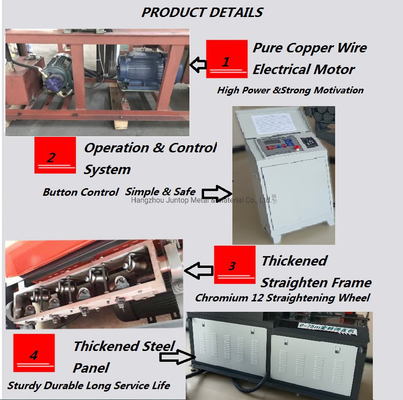 Industrial Rebar Straighten and Cutting Machine voor 2500*800*1350mm staven