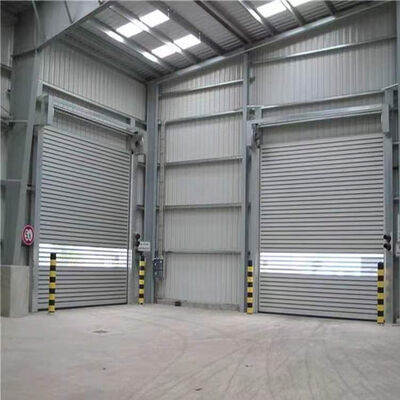 Brandbestendigheid IP55 Bescherming Op maat gemaakt Aluminium legering High Speed Roller Shutter Door voor industrieel gebruik