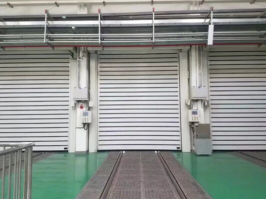 Brandbestendigheid IP55 Bescherming Aanpasbare grootte Automatische magazijn rolluik deur