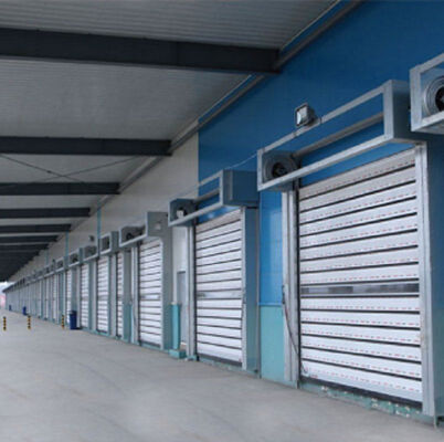 Aluminium legering brandbestendige hoge snelheid rolluik deur met IP55 bescherming en aanpasbare grootte