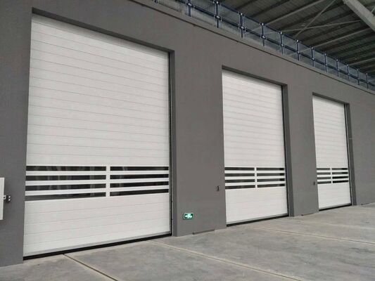 Aluminium legering brandbestendige hoge snelheid rolluik deur met IP55 bescherming en aanpasbare grootte